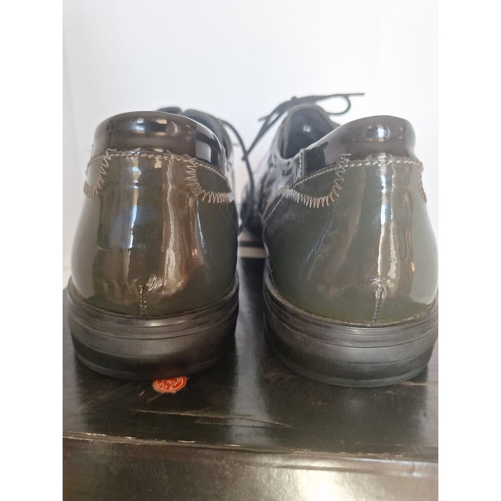 Laurent Mercadal Paris Gray & Black Patent Leather Oxfords Mens EU 44 US 10.5 - Picture 9 of 9